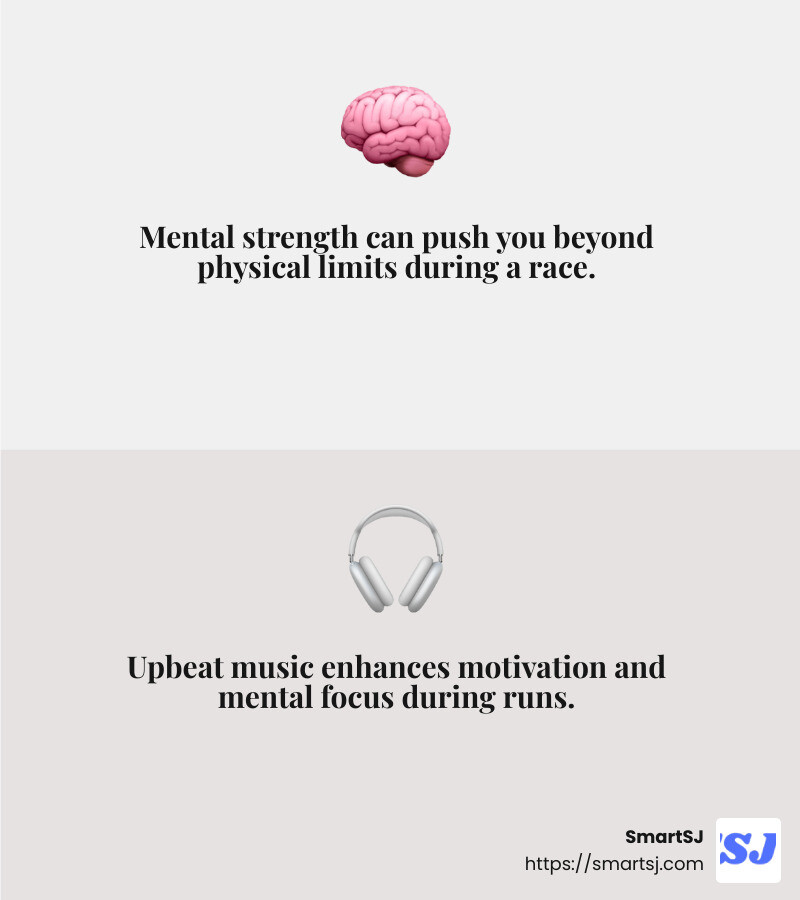 Visualization techniques can improve your mental strength for running. - mental strength for running infographic 2_facts_emoji_grey